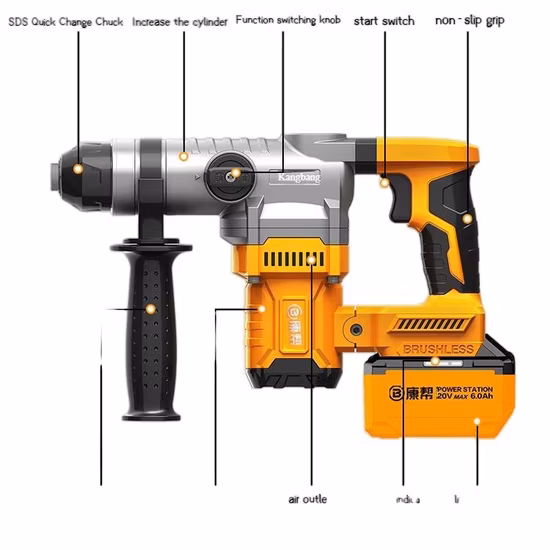High Satisfaction Season Vvosai 20V Lightweight Cordless Drill